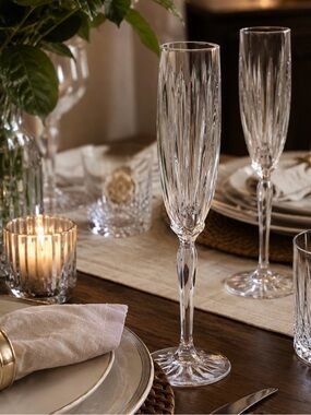 Cristal d'Arques Classic 4 Crystal Champagne‎ Flutes.